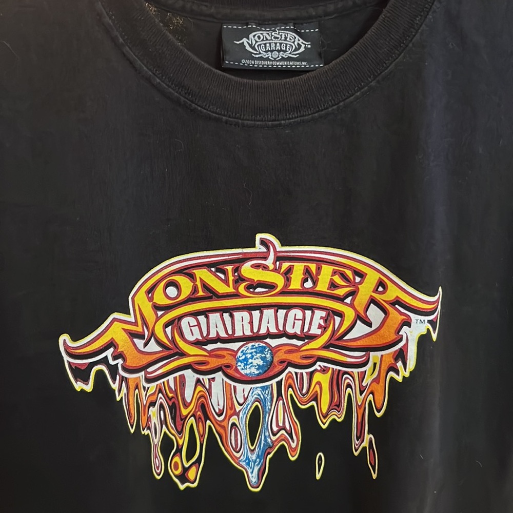 SALE!!! DEAL!! Vintage Y2K Monster Garage Black T-Shirt Size Large